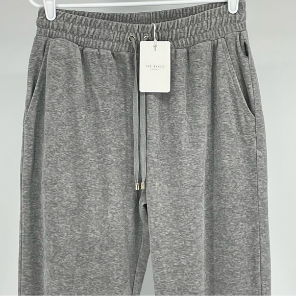 TED BAKER LONDON NWT ELLIASS VELOUR JOGGERS PANTS MID-GREY 1 - Picture 8 of 14